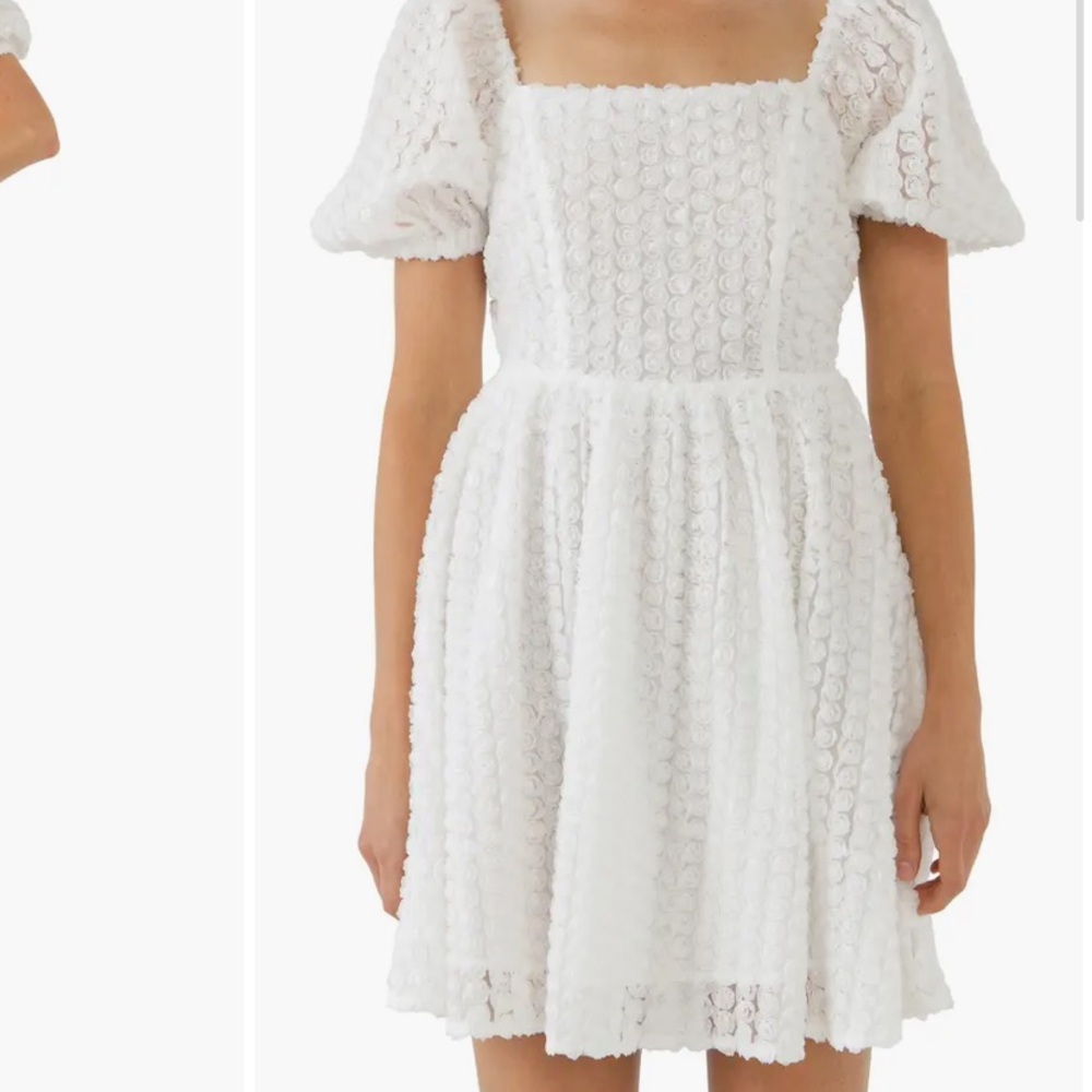 Endless Rose White Mini Rose Dress, XS, NWT